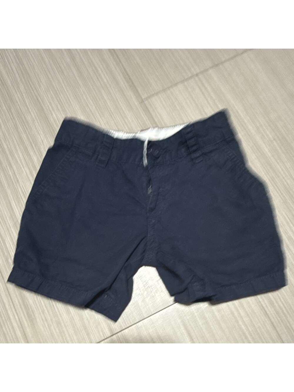 Cat & Jack Boys Size 4 Navy Blue Solid Chino Shorts Casual